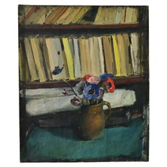 French Oil on Canvas Still Life Painting