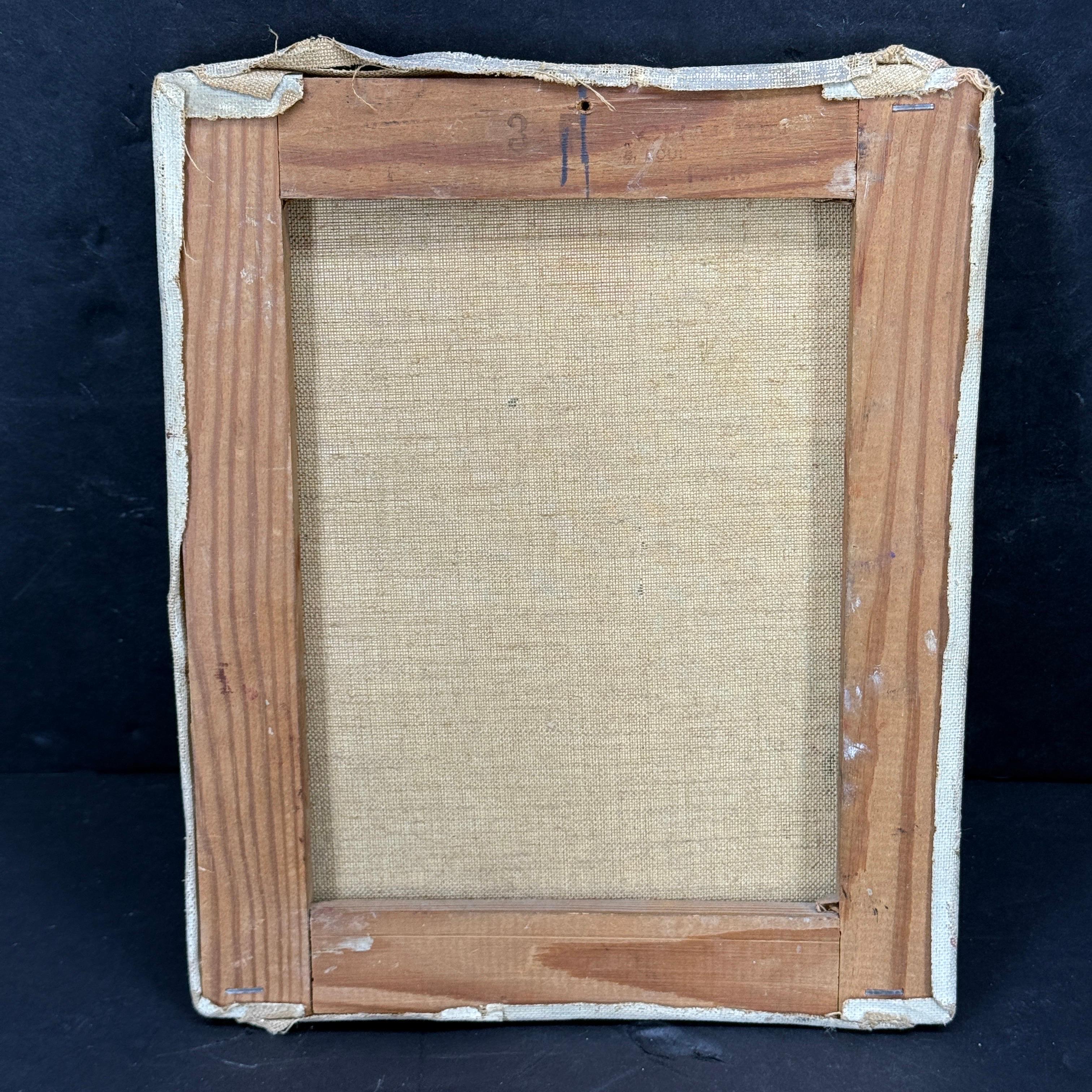 Französisches Ölgemälde auf Leinwand mit Blumentopf in Paris, signiert im Angebot 7