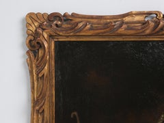 French Oil Painting c1700's Biblical Story of Rebekah and Abraham's Servant