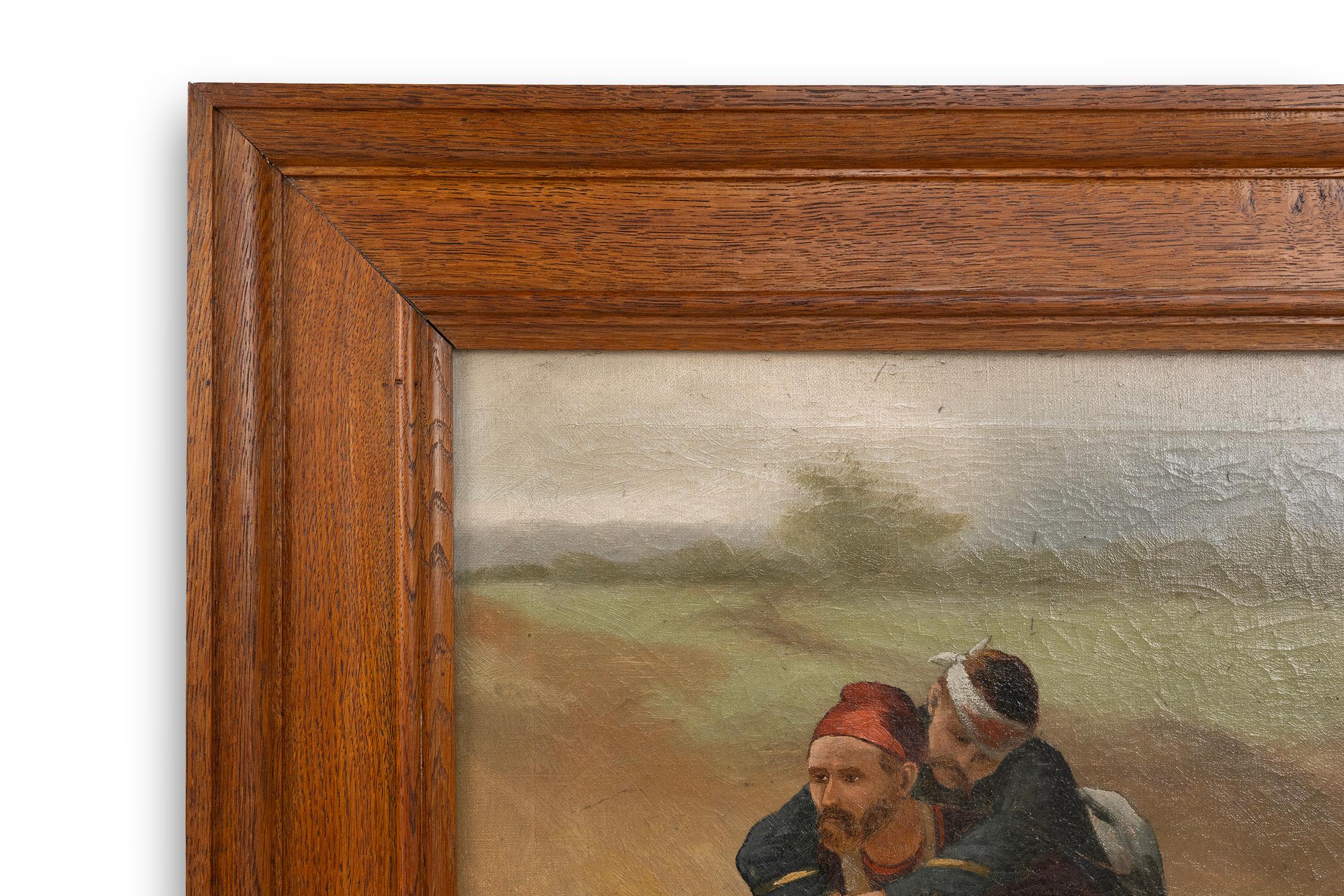 Óleo francés al estilo de Paul Louis Narcisse Grolleron, ca. 1900 en venta 2