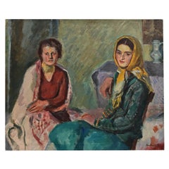 French Oil Painting of Ladies