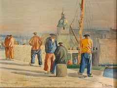 French Oil Painting on Board
