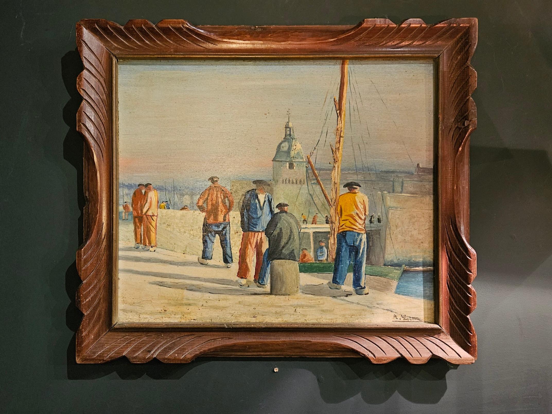 Peint à la main Peinture à l'huile sur panneau en vente