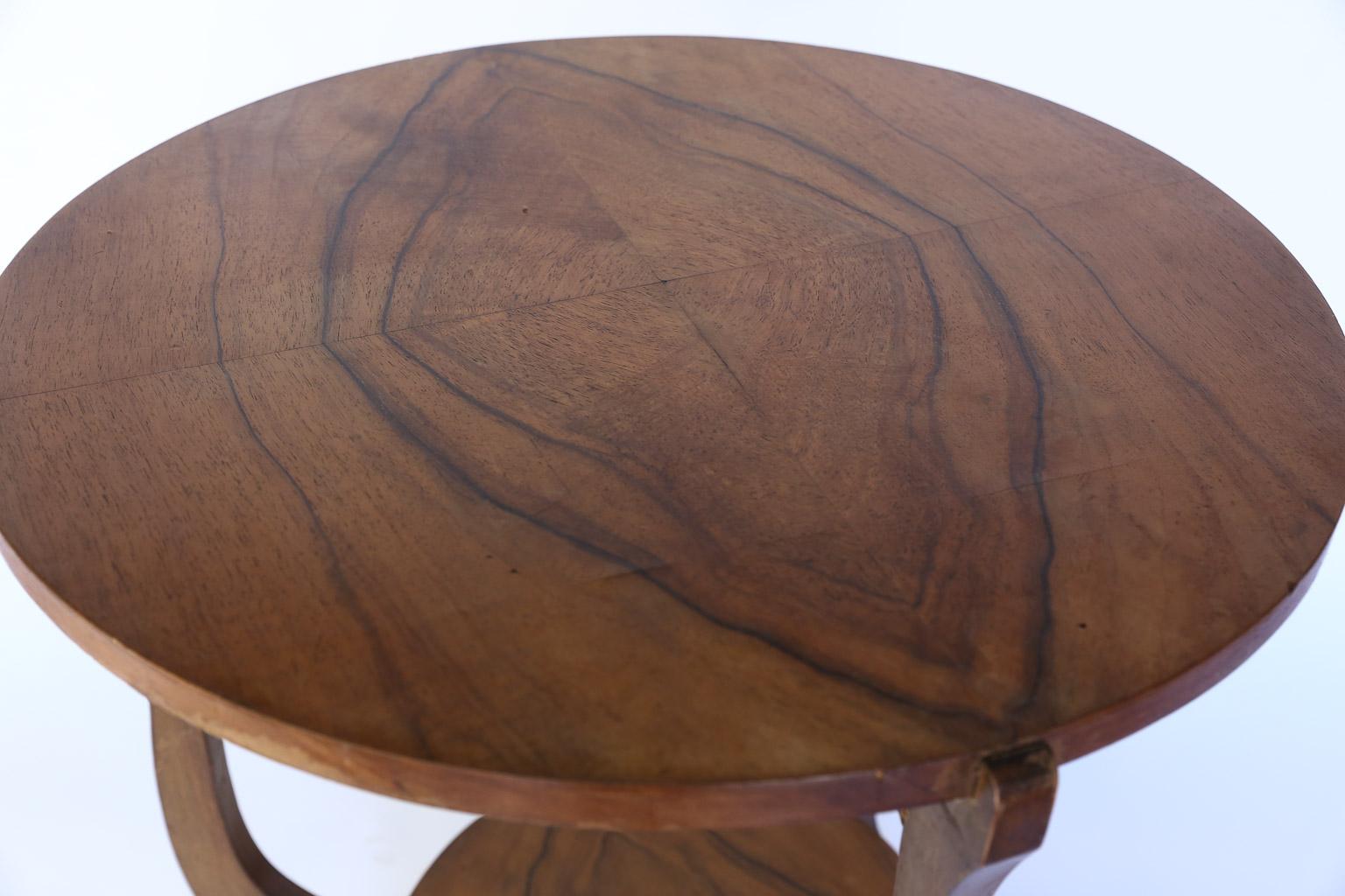 20th Century French Olive Wood Side Table