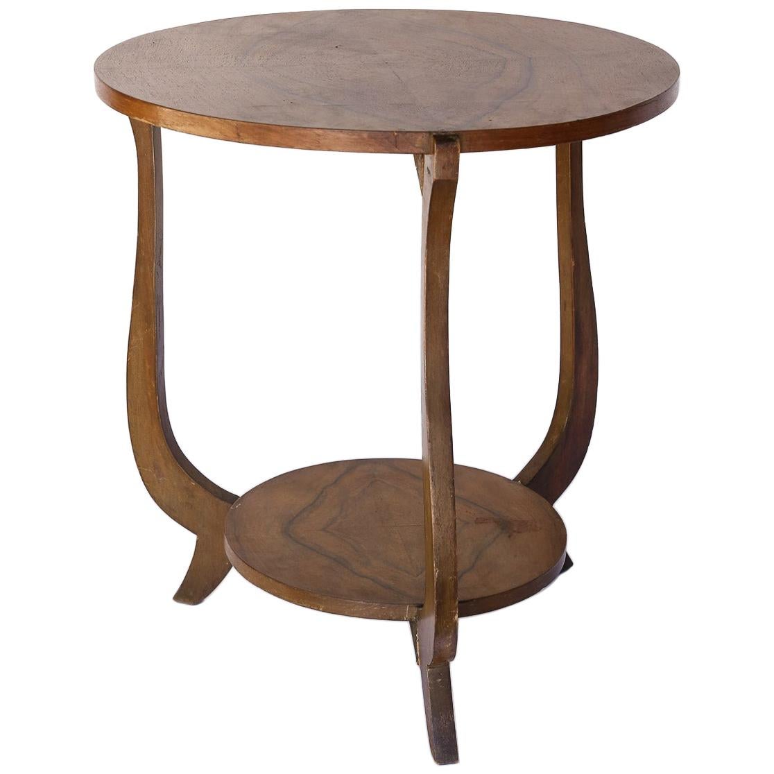 French Olive Wood Side Table