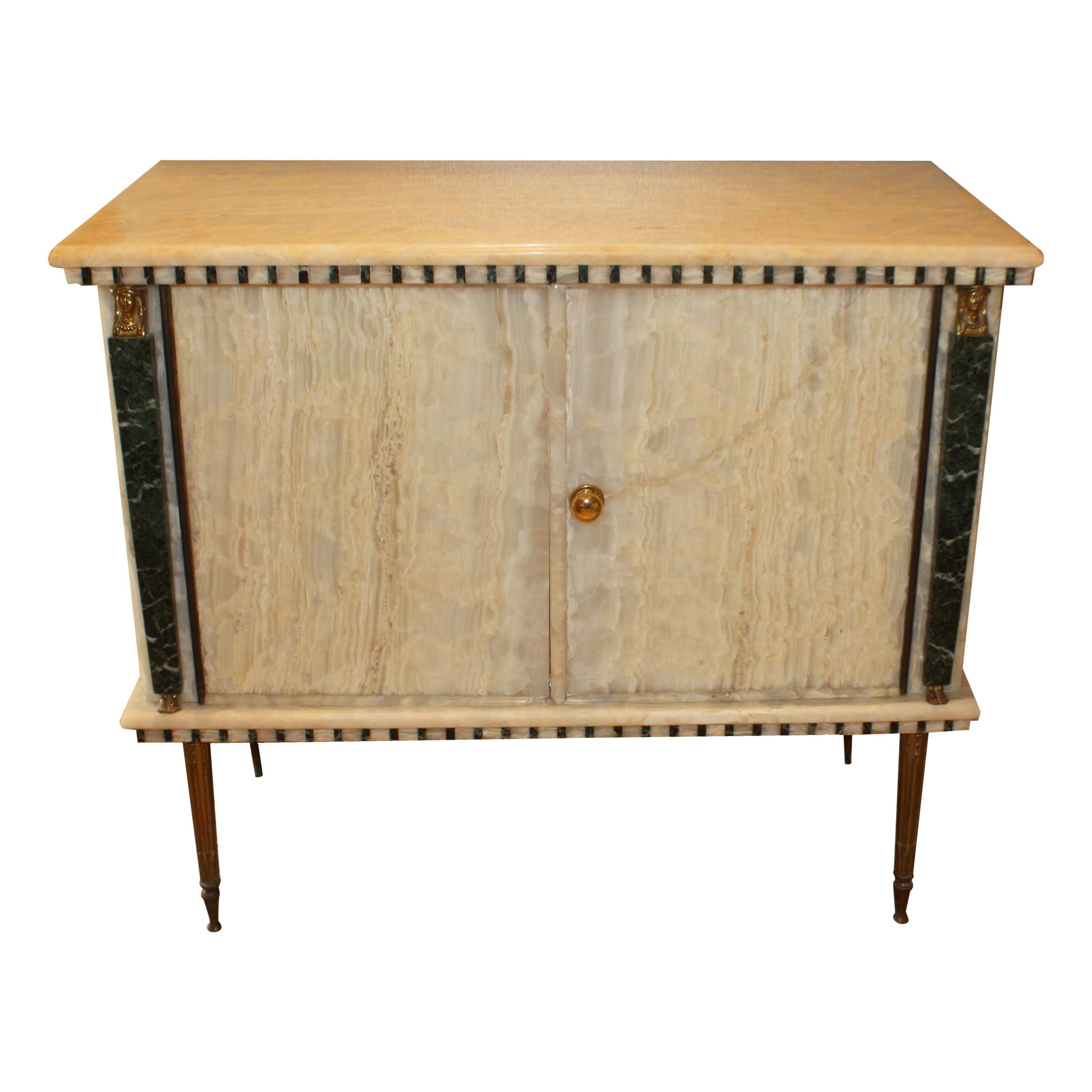French Onyx Commode, circa 1950