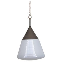 French Opaline Antique Pendant Light