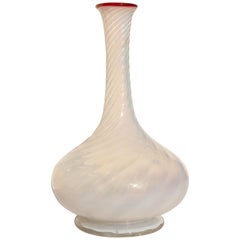 French Opaline Art Glass Vase