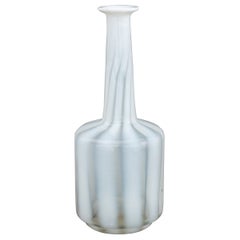 French Opaline Glass Bottle Vase