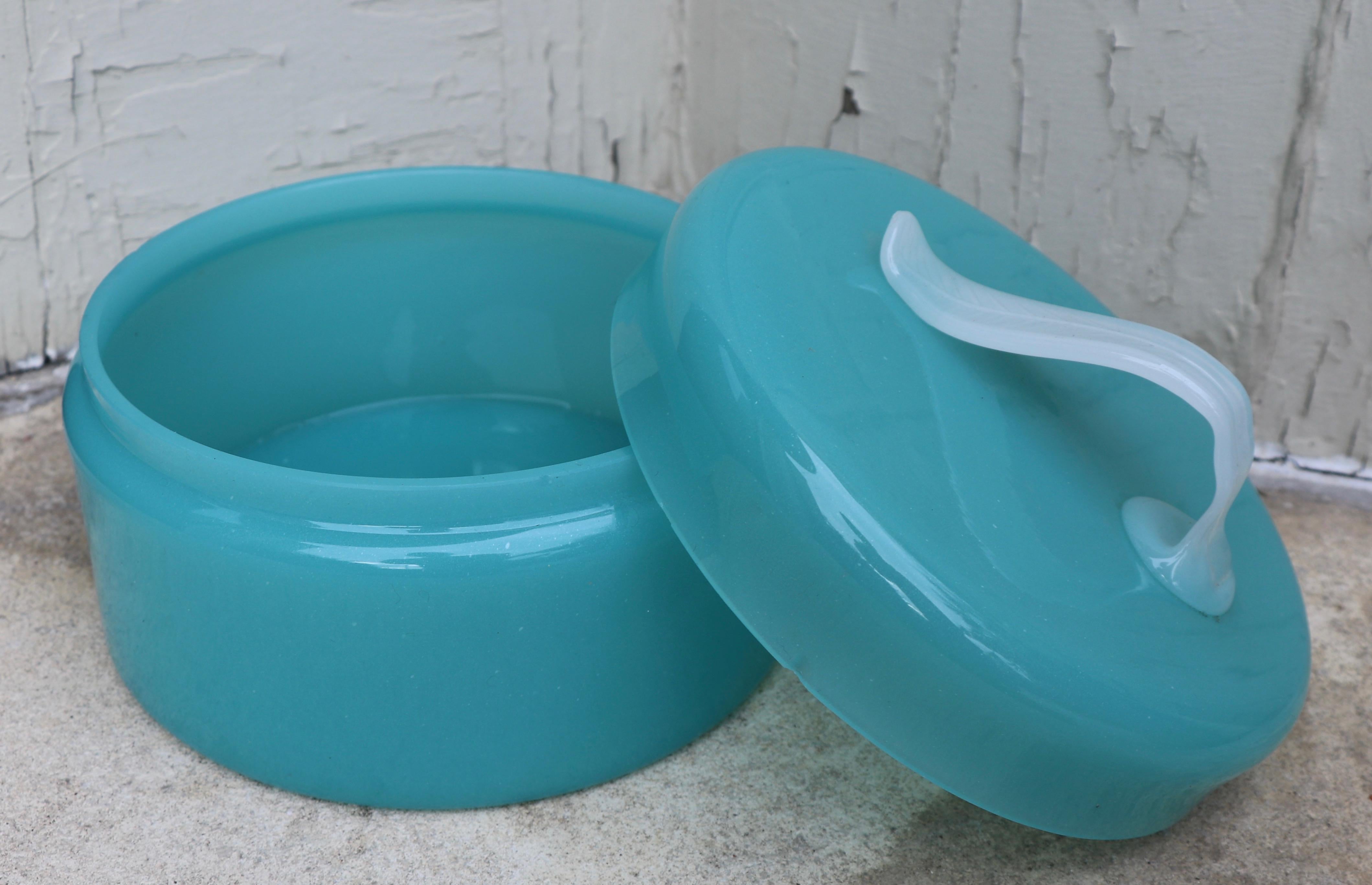 20th Century French Opaline Glass Box