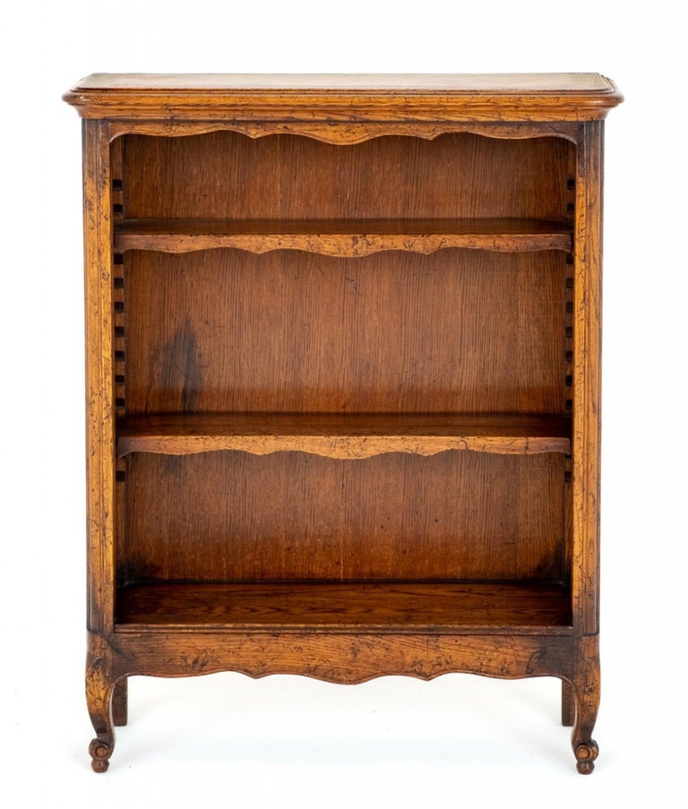 French Open Bookcase Oak Book Shelf For Sale at 1stDibs