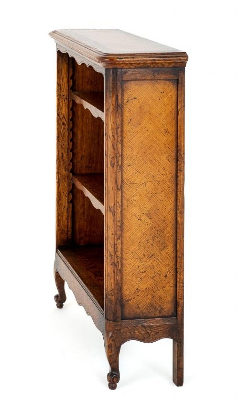 French Open Bookcase Oak Book Shelf For Sale at 1stDibs