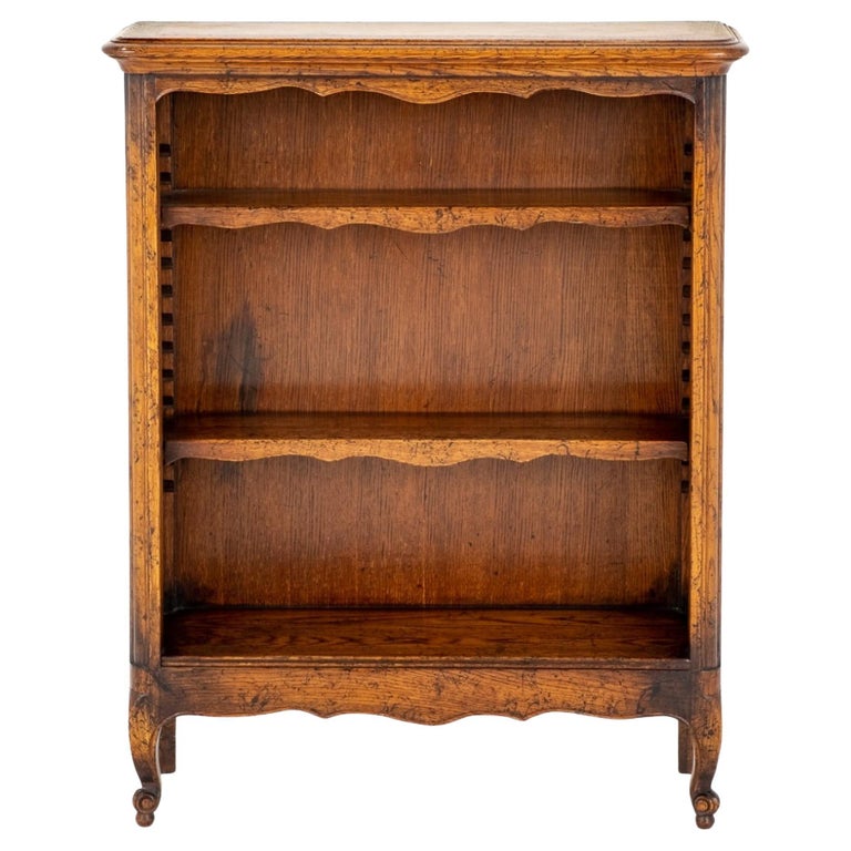 French Open Bookcase Oak Book Shelf For Sale at 1stDibs