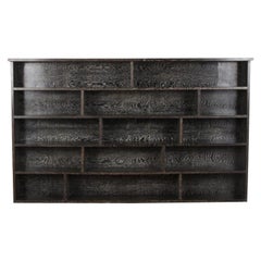French Open Bookcase with Cerused Finish