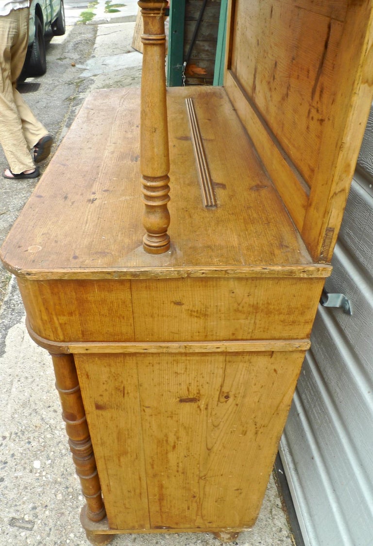 French Open Faced Country Dresser With, Open Face Dresser
