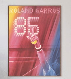 French Open Roland Garros 1985 Signed Original Vintage Poster