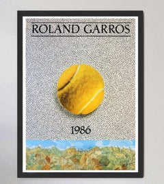 French Open Roland Garros Original Poster by Jiri Kolar, 1986