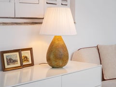 French Organic Modern Ceramic Table Lamp, La Grange aux Potiers, 1960s