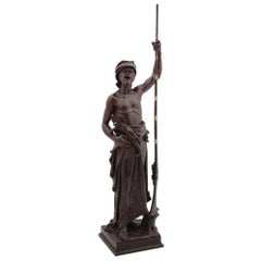 French Orientalist Bronze of Arab Soldier After Joaquin Angles (1859-1925)