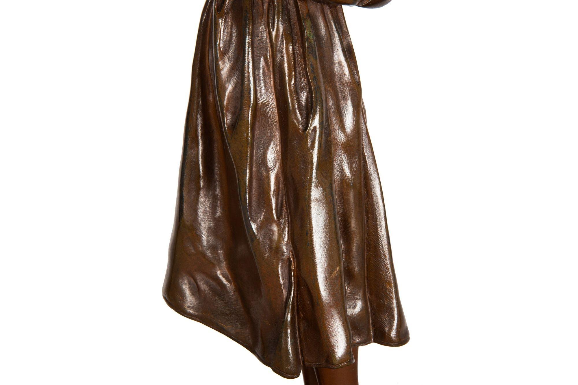 French Orientalist Bronze Sculpture of Arab Man in Prayer by Antoine Bofill 14