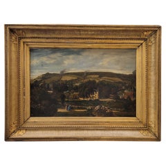 French Orientalist Oil on Canvas, Landscape by Narcisse Berchère French Orientalist Oil on Canvas, Landscape by Narcisse Berchère