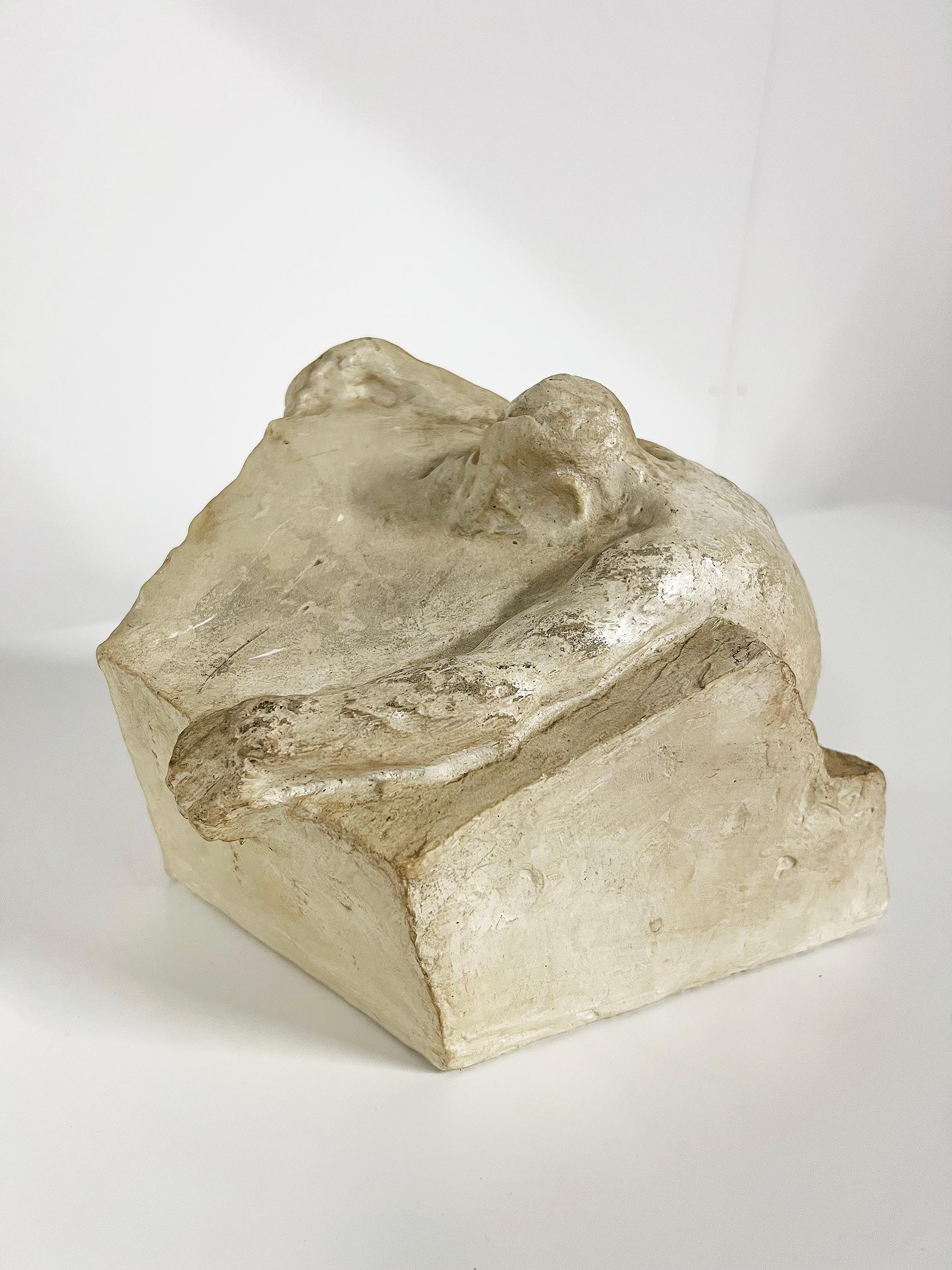 Plaster Sculpture by Yves Bodiou, France -1982 For Sale