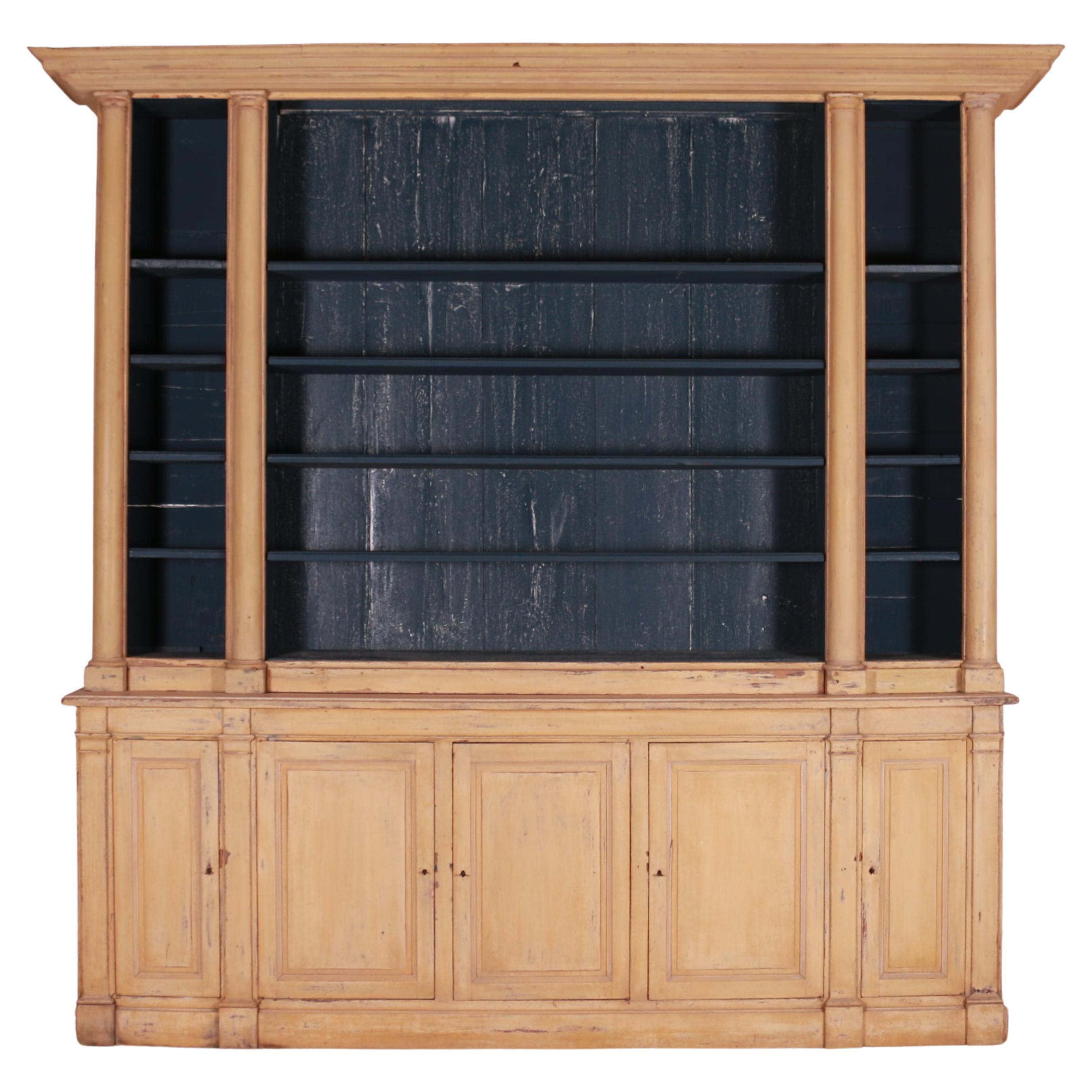 French Original Painted Bookcase For Sale