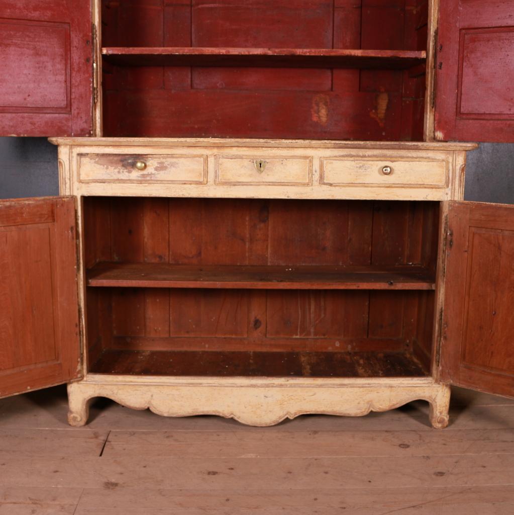 18th Century and Earlier French Original Painted Buffet De Corps For Sale