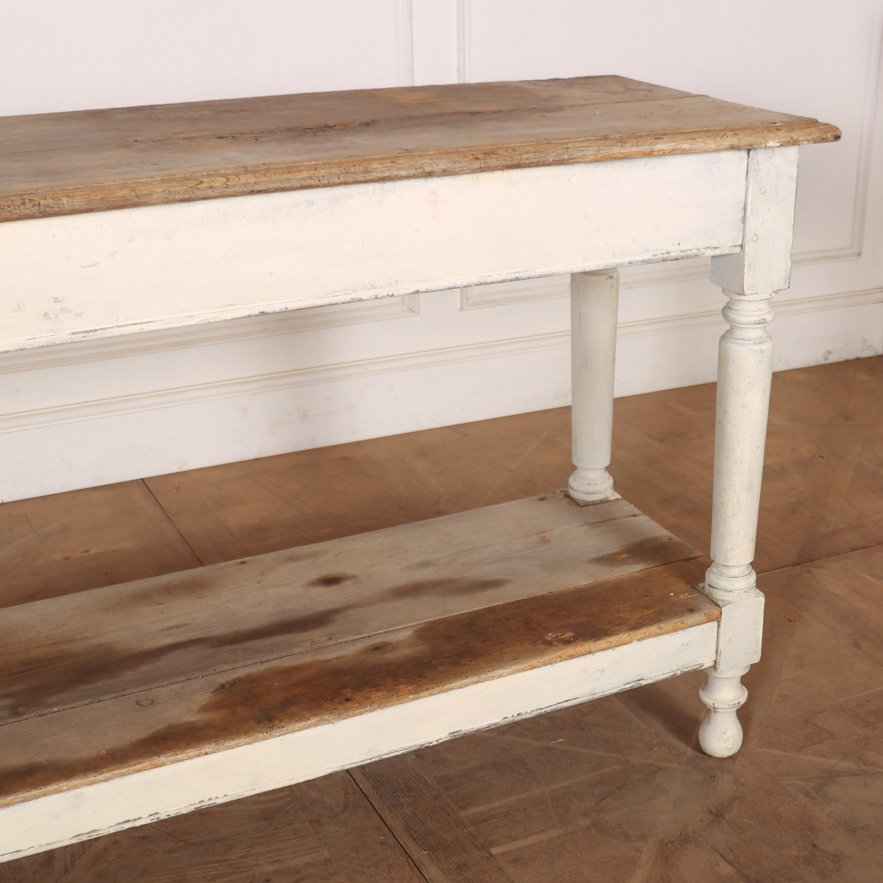 19th Century French Original Painted Drapers Console For Sale