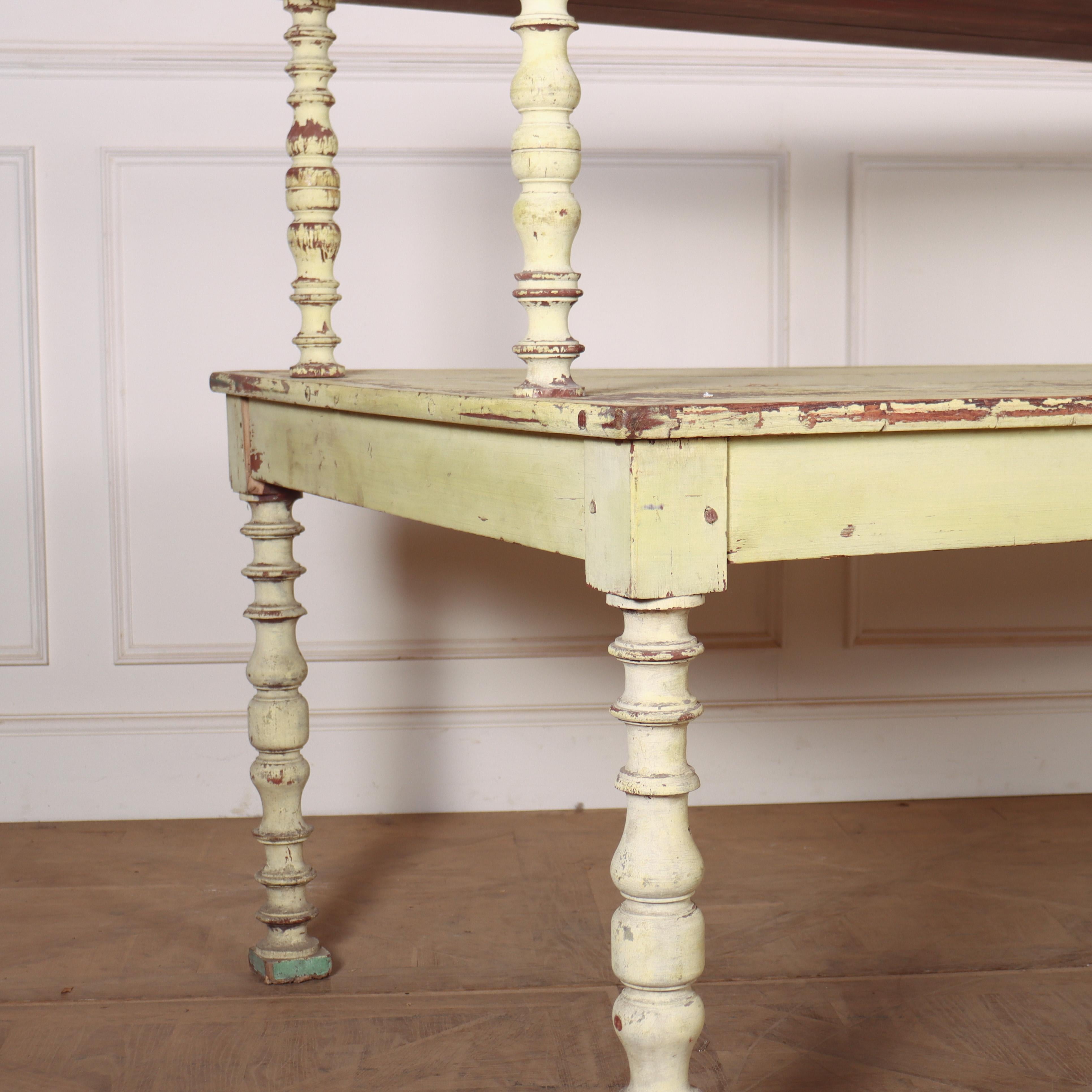 French Original Painted Florist Table In Good Condition For Sale In Leamington Spa, Warwickshire