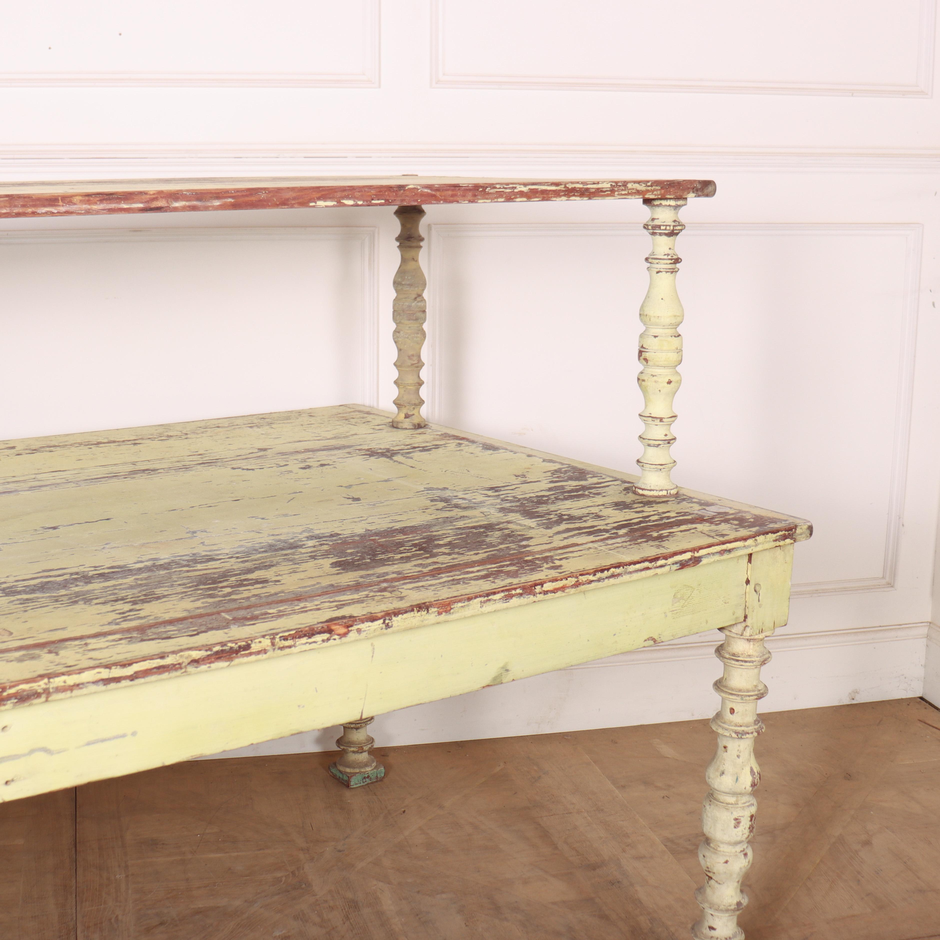 French Original Painted Florist Table For Sale 1