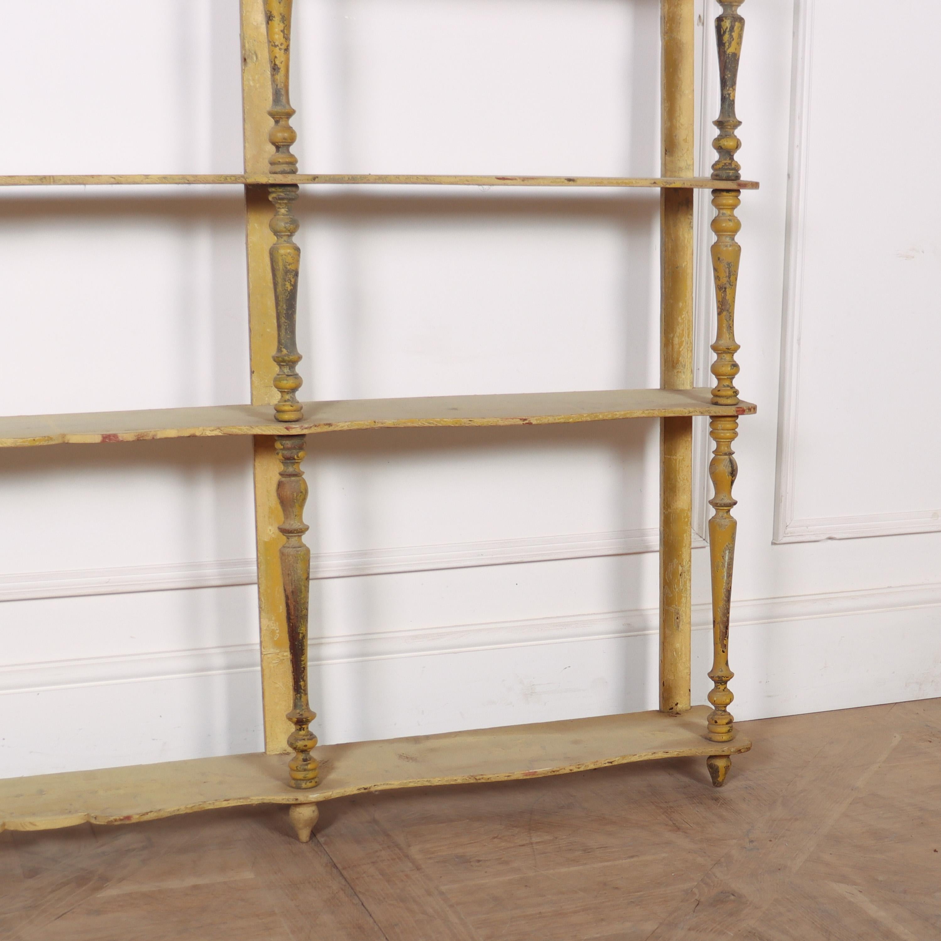 19th Century French Original Painted Hanging Rack For Sale