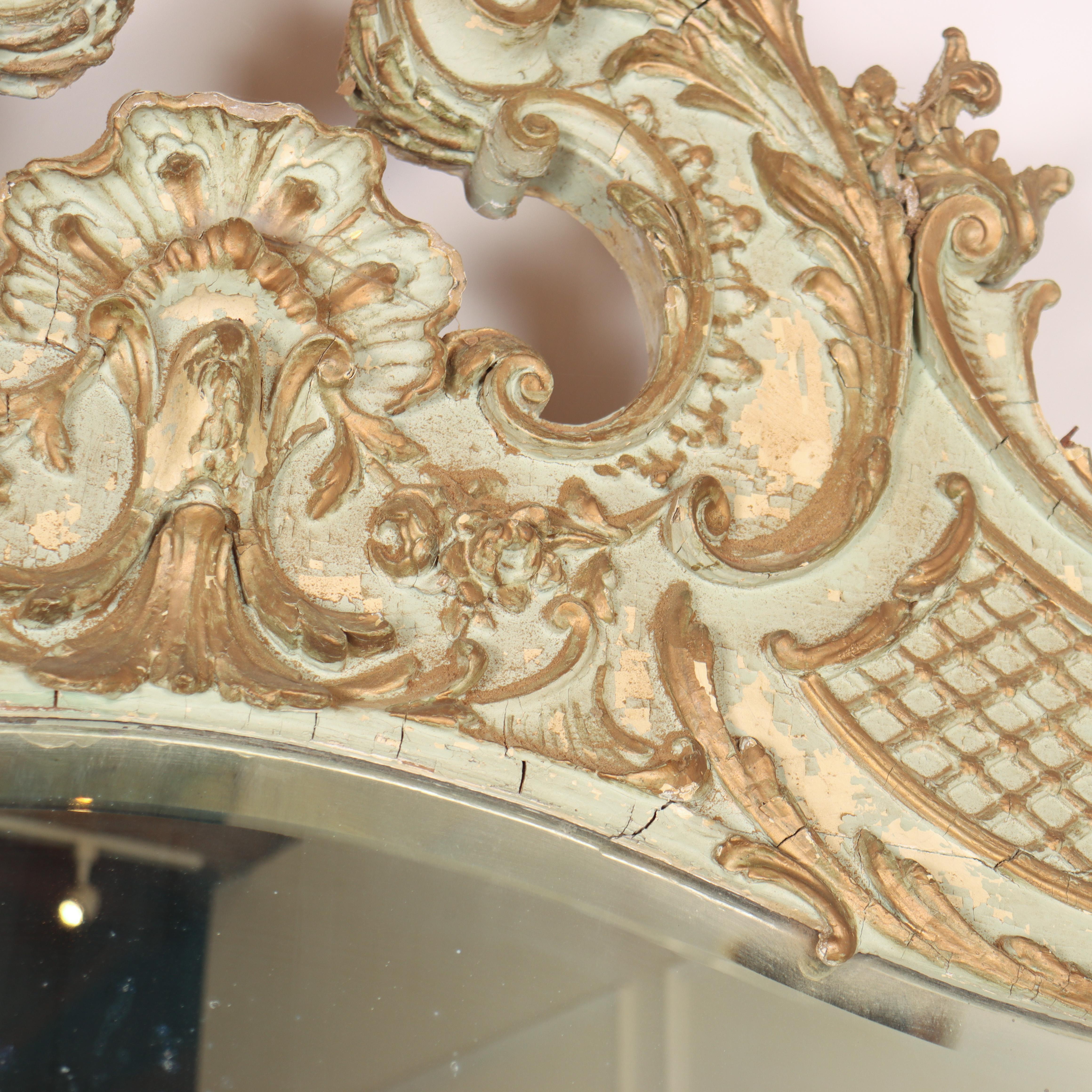 Miroir peint d'origine français en vente 3