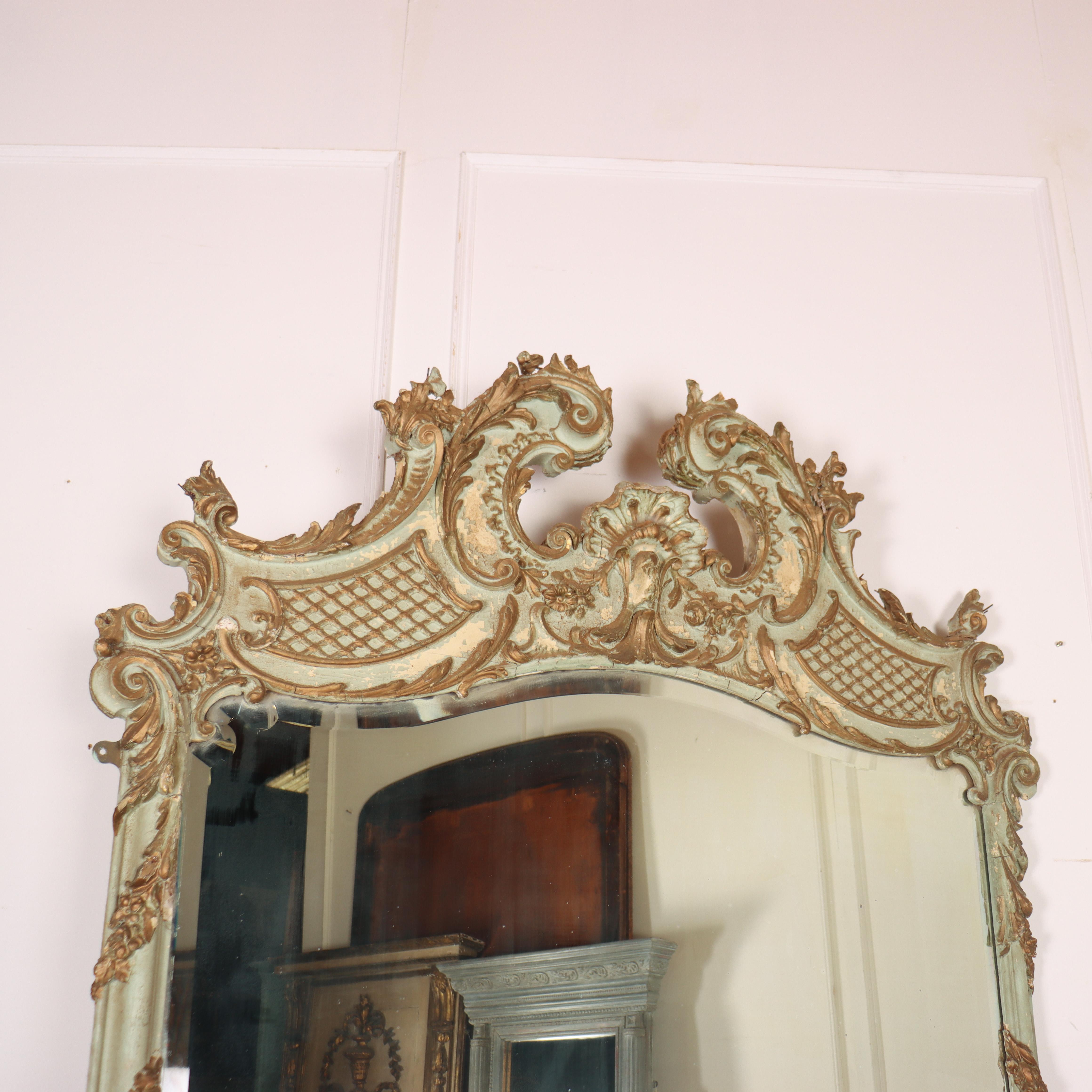 Français Miroir peint d'origine français en vente