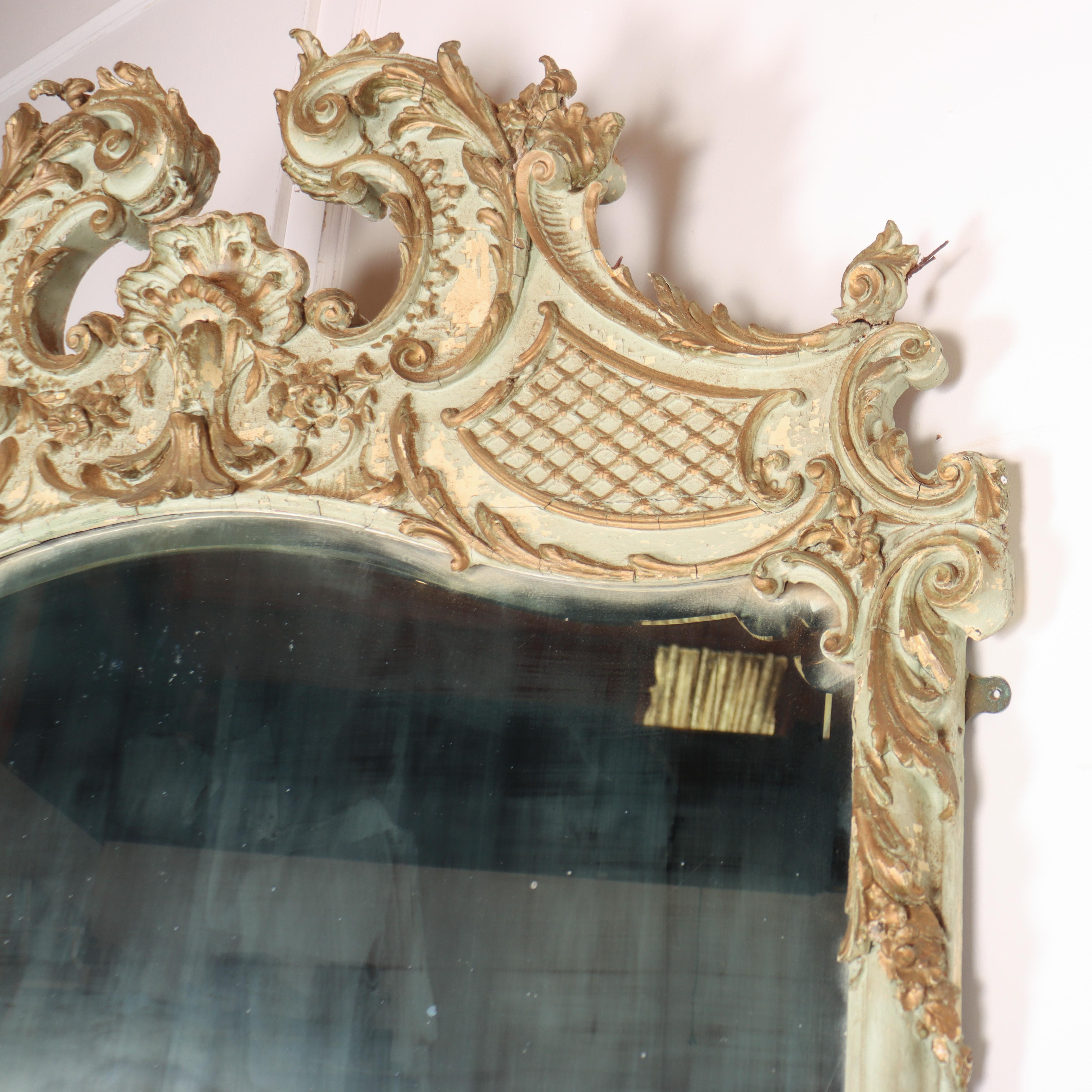 Miroir peint d'origine français en vente 1