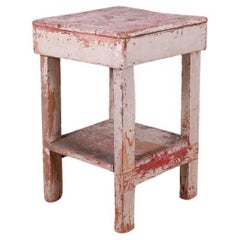 Antique French Original Painted Sculptures Stand