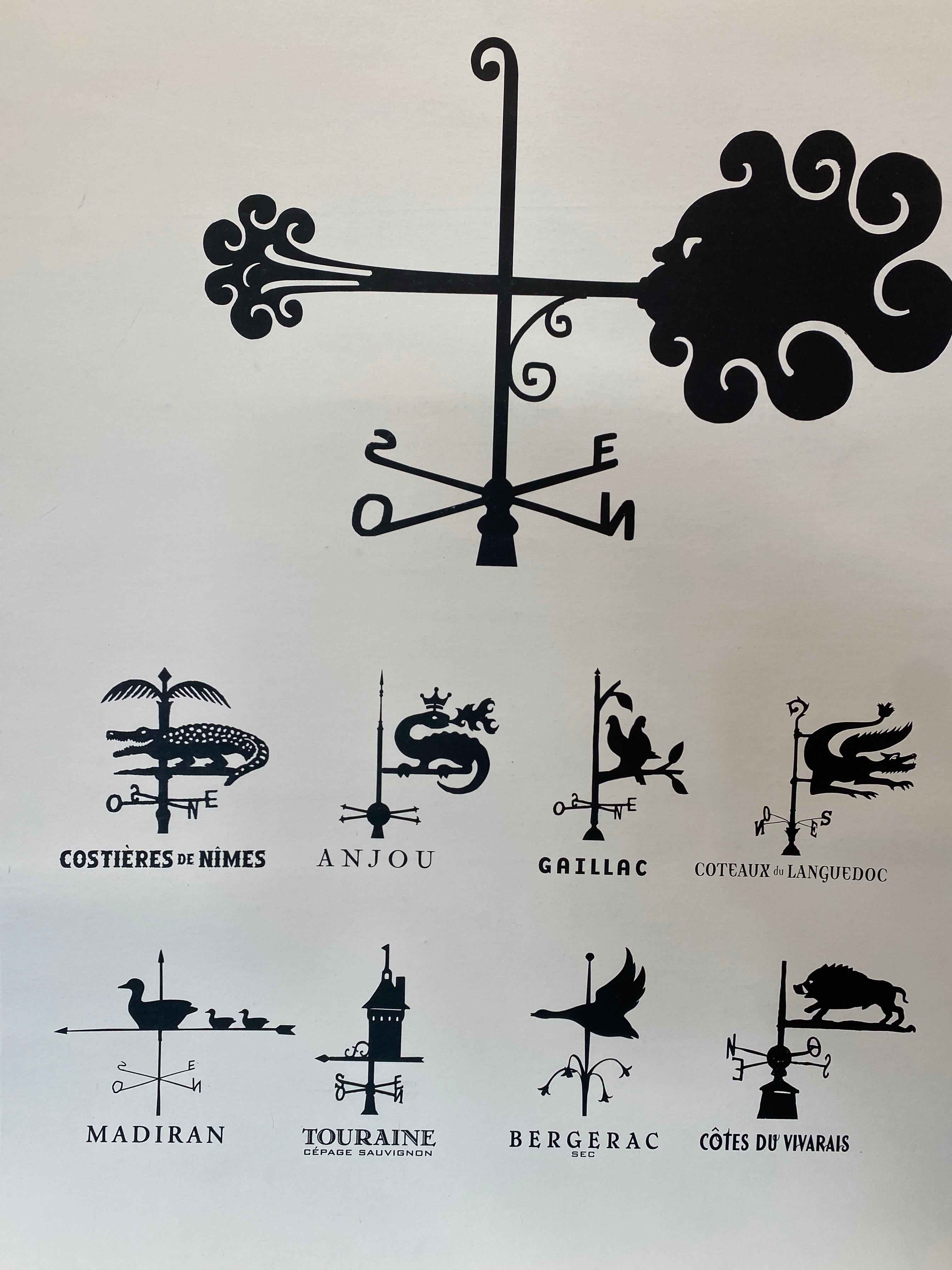 French Original Poster, ‘Decouvrez les futures appellations dans la vent’ In Good Condition For Sale In Melbourne, Victoria