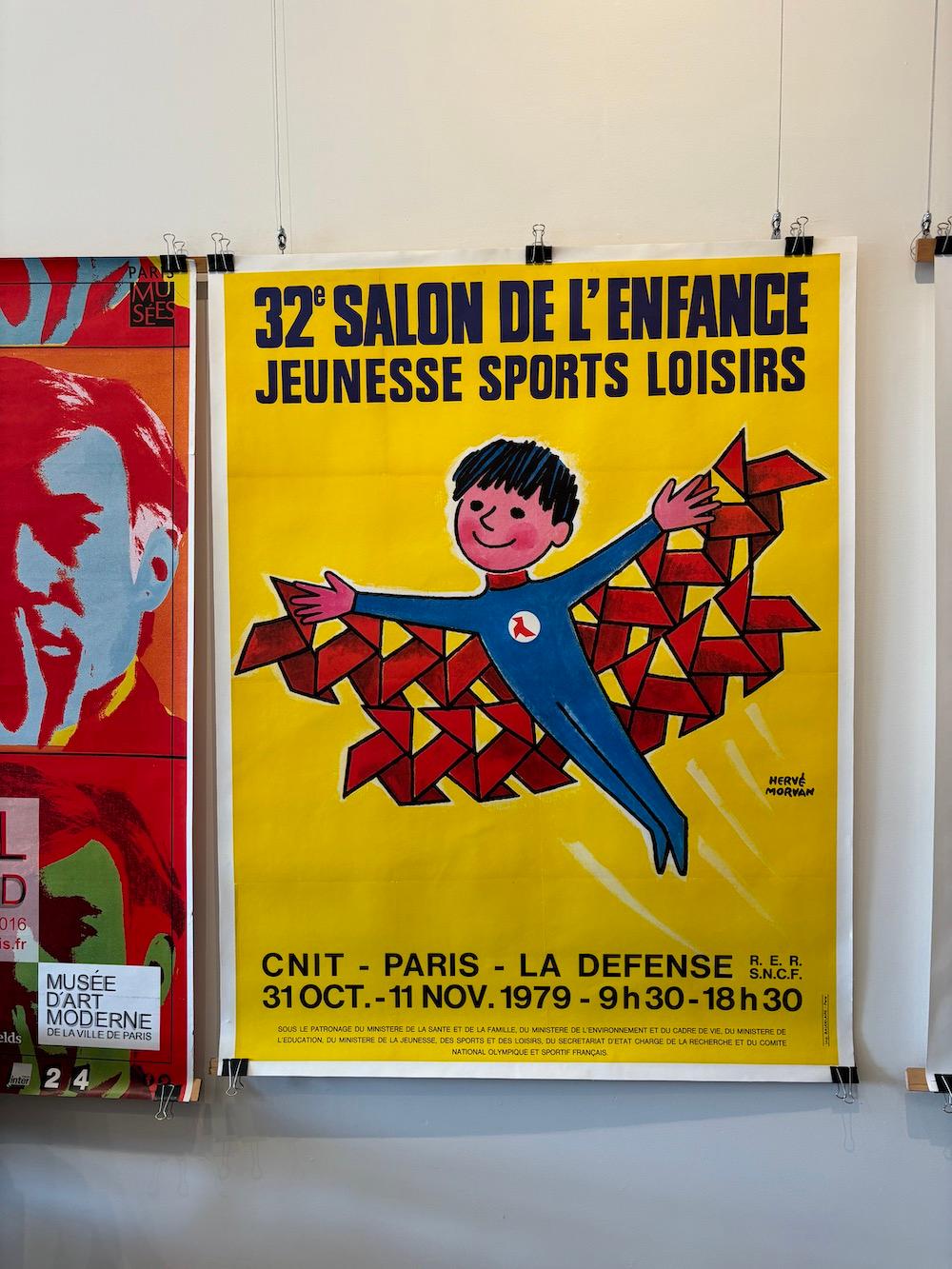French Original Vintage Advertising Poster, 32E Salso De L’enfance HERVE MORVAN  In Good Condition For Sale In Melbourne, Victoria