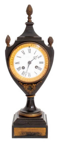 French Ormolou & Patinated Bronze Mantel Clock