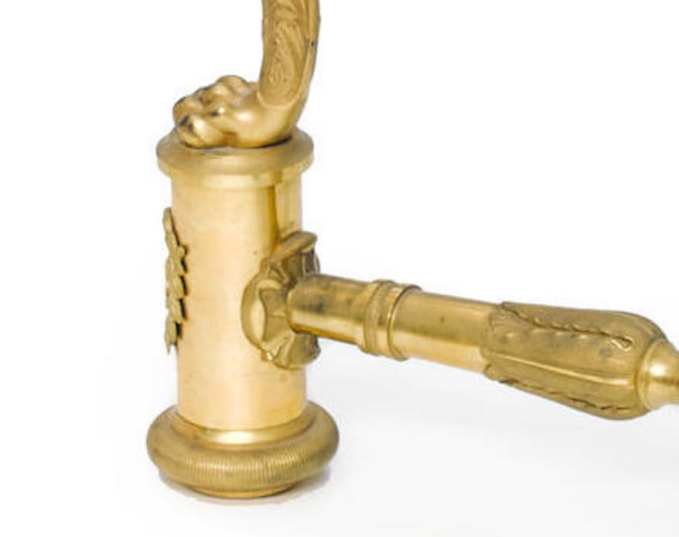 Gueridon-Tisch aus Goldbronze, Malachit und weißem Marmor, um 1870 im Angebot 4