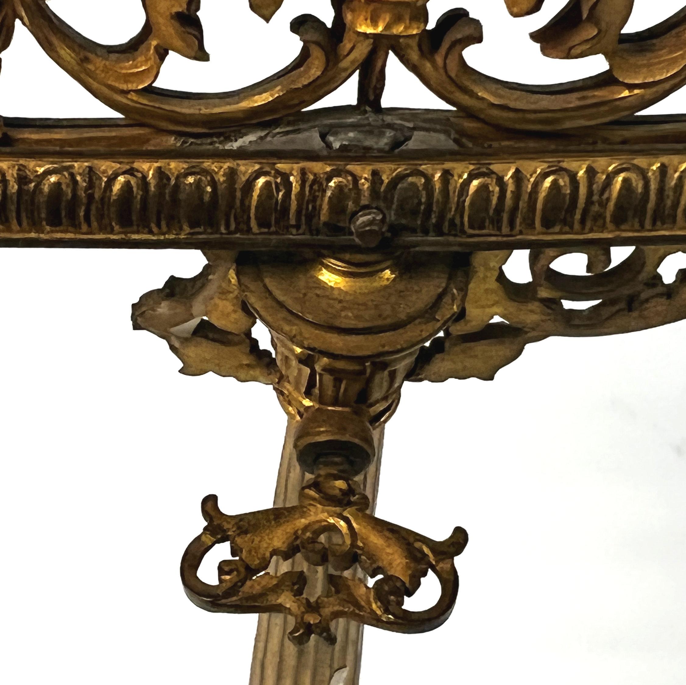 French Ormolu Bronze Table Screen For Sale 7