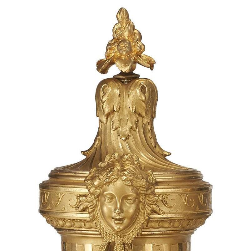 French Ormolu Bronze Urns by Maxime Secrétant  For Sale 5