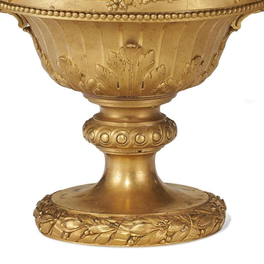 19th Century French Ormolu Bronze Urns by Maxime Secrétant  For Sale
