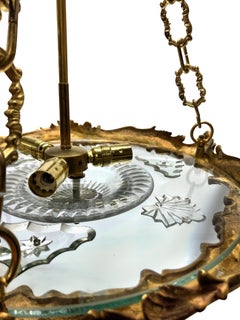 French, Ormolu & Cut Glass Plaffonier
