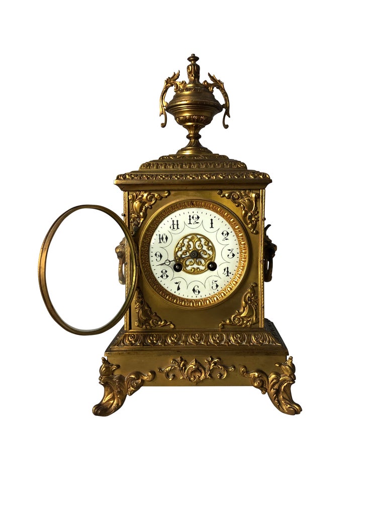 French Ormolu Mantel Clock, 19th Century For Sale at 1stDibs