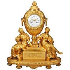 French Ormolu Mantel Clock by Victor Paillard