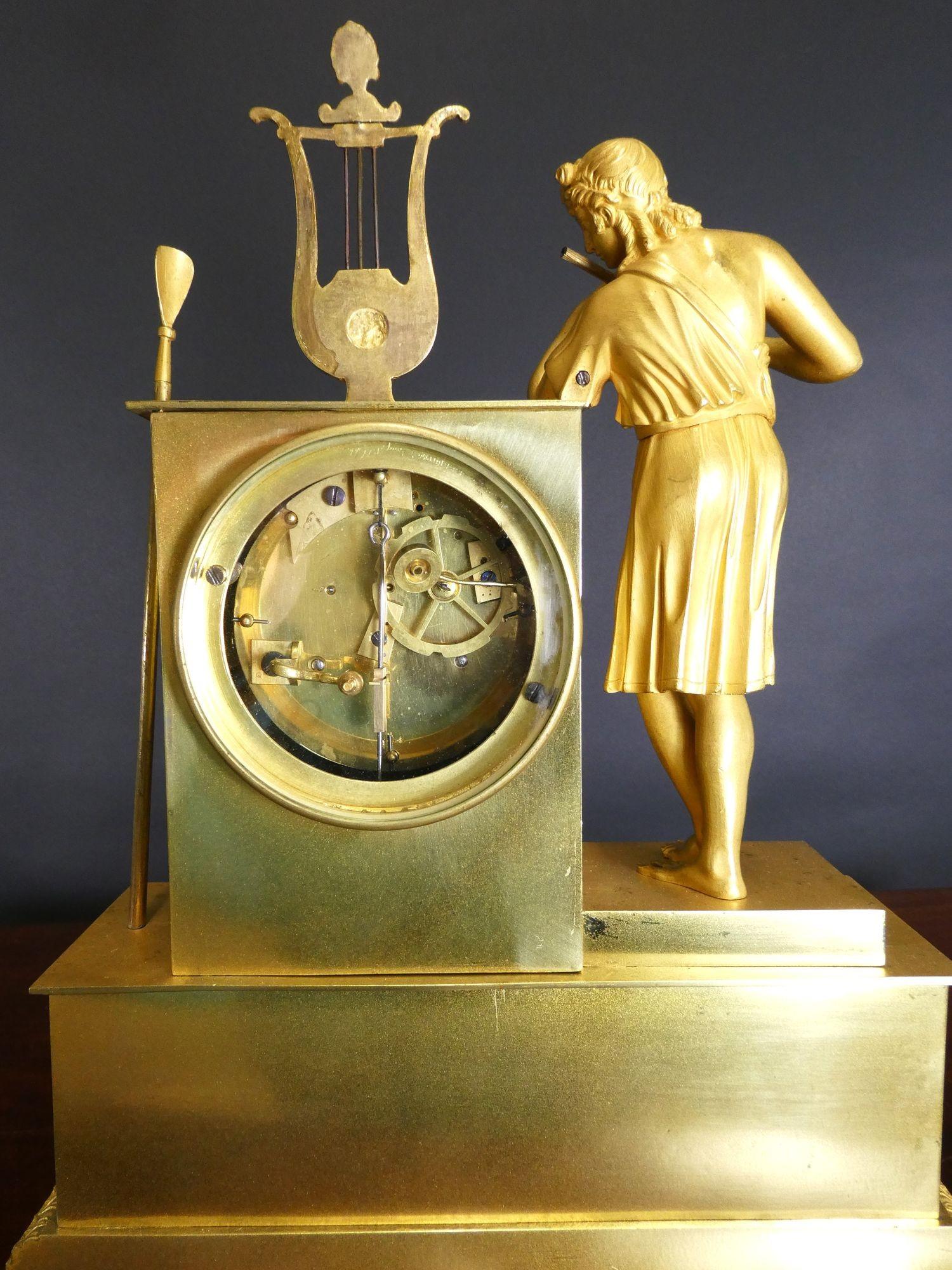 French Ormolu Mantel Clock For Sale 6