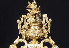 French Ormolu Mantel Clock  pendulum France, Mid-Late 19th Century