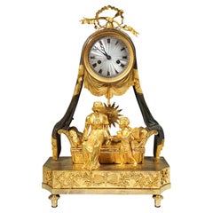 Antique French Ormolu Mantle Clock, Pendule 'Lit à Baldaquin', Paris, Around 1790