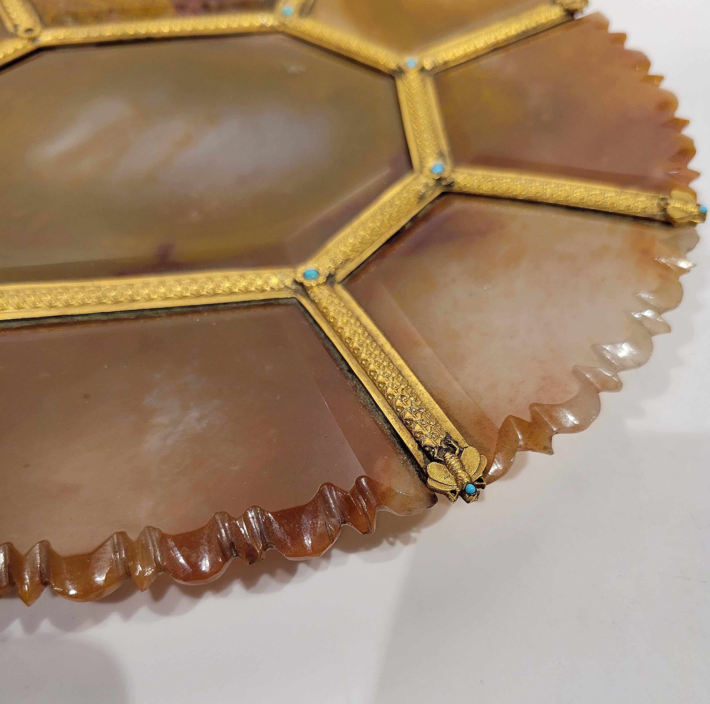 French Ormolu Mounted Agate Tray, Early 19th Century 1